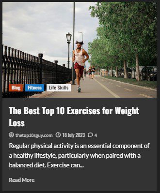 The Best Top 10 Exercises for Weight Loss