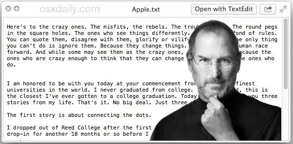 A Hidden Tribute to Steve Jobs in Every Mac