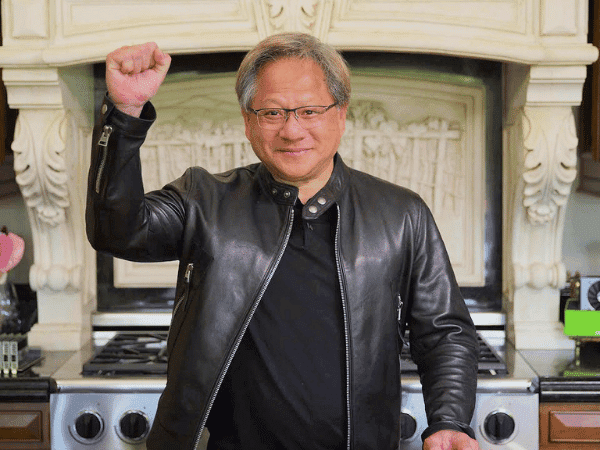 Nvidia's CEO Often Presents from His Kitchen